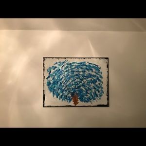 Wall painting of abstract tree